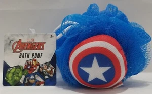 Marvel Avengers Kids Bath Pouf, Blue Ages 3+ - Picture 1 of 3