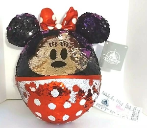 Peluche de Minnie Mouse con etiqueta lentejuelas reversible abatible de los parques Disney 12" edades 3+ - Imagen 1 de 9