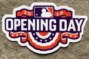 2016 MLB Opening Day Sticker Decal Baseball 2.75”x1.5” - Picture 1 of 1