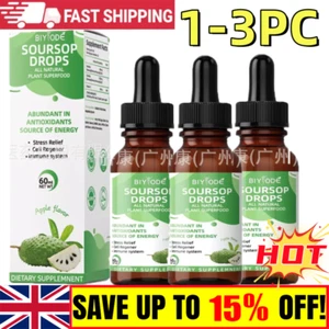 Soursop Drops - Natural Vegetarian Supplement for Health - Pure Extract, 60ml🔥 - Picture 1 of 11