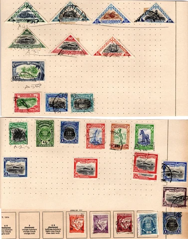 Stamp Collection- Mozambique on album page remnants (C552) Cover