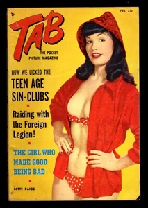 1955 February Tab Magazine Bettie Page Tempest Storm Women in Sports  - Picture 1 of 7