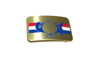 De colección Brad Foote Gear Co. todos los engranajes hechos en Estados Unidos, Cicerón, IL. Hebilla de cinturón EE. UU. - Imagen 1 de 3