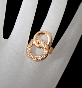 Ring Infinity Paris Fingerring Strass Design Damenring Gothik - Bild 1 von 3