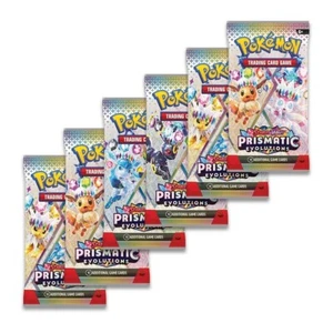 Pokemon TCG: Scarlet and Violet Prismatic Evolutions x1 Booster Pack - Picture 1 of 4