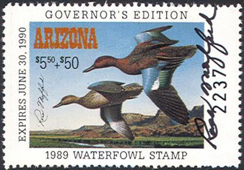 AZ3Gs — 1989 Arizona Governor Edition hand-signed by Gov. Mofford - Image 1 of 1