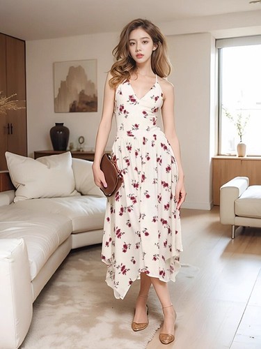 OFF WHITE Abito donna gonna linea A Riforma