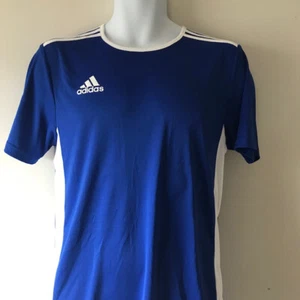 adidas Men's Climalite Royal Blue Short Sleeve Jersey T-Shirt Size S - Picture 1 of 9