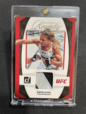 2023 Donruss UFC Octagon Royalty Angela Hill 3 COLOR FIGHTER WORN PATCH! #OR-AHL