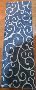 Rugs.com Teppich Georgia Kollektion 65" blau weiß Roll maschinenwaschbar rechteckig - Bild 1 von 4