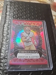 2023 Christian McCaffery Ossidiana Asia alluvione rossa #15 - Foto 1 di 7