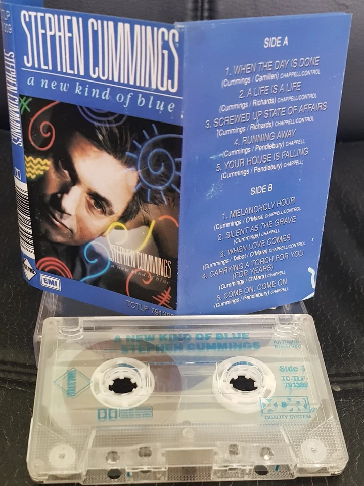 Stephen Cummings – A New Kind Of Blue - 1988 cassette tape excellent, cover VG+ - Image 1 of 1