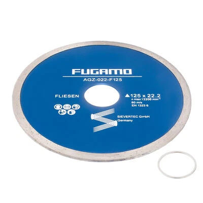FUGAMO 125mm Trennscheibe für Feinstenzeug Fliesen Kacheln Diamanttrennscheibe