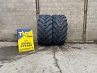 PAIR OF VF600/60R28 ALLIANCE AGRIFLEX+372 146D USED TRACTOR TYRES
