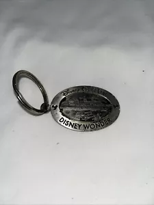 Vintage Disney Cruise Line Disney Wonder Metal Keychain - Picture 1 of 4