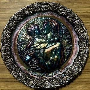 Fenton Muttertag Teller 1974 8" Die Madonna der Grotte Top Zustand - Bild 1 von 3