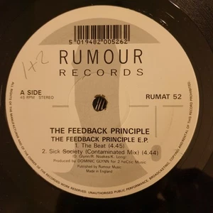 THE FEEDBACK PRINCIPLE EP TECHNO BEEP BREAKBEAT 92 12" RECORD VINYL VG+ π« - Picture 1 of 7