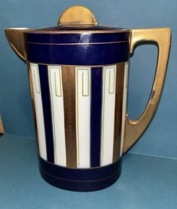 Antique Royal Vienna Austria Turn Cobalt/Gilt Porcelain Pot - Ernst Wahliss - Picture 1 of 17