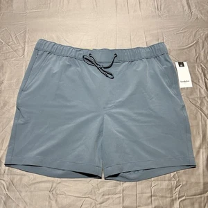Goodfellow & Co Men’s Tech Jogger Shorts Blue Size L UPF 50+ Quick Dry Stretch - Picture 1 of 12