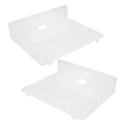  2 mensole sospese in acrilico trasparente da parete per riporre oggetti ed - Immagine 1 di 4