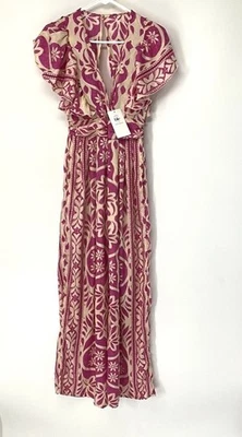 Ble Resort Colección Mono Mujer’s S/M Rosa Crema Manga Flutter Foto 1 de 4