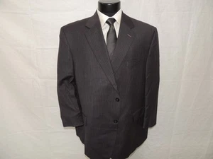 Pronto Uomo Herren grau gestreift Portly Anzug 48 kurze Hose 46X27 - Bild 1 von 13