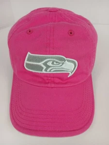 Seattle Seahawks Girls Hat Pink Adjustable Strapback NFL Team Apparel Youth 7-16 - Picture 1 of 11