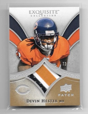 2009 Upper Deck Exquisite Collection Patch Devin Hester #P-DH /75 MEM Chi Bears - Image 1 of 2