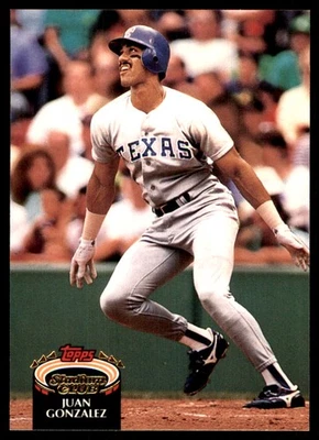 Juan Gonzalez 1992 Stadium Club #240 Rangers MLB READ FREE SHIPPING AutographDen - Image 1 of 2