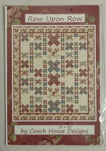 Patrón de edredón Coach House Designs "Row U Row" 72 x 84 acolchado artesanías costura - Imagen 1 de 2