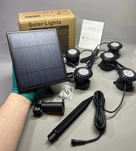 Solarbetriebene Leuchten LED Pool Teich Lampe Unterwasser Garten Terrasse Wasserdicht 5 Stück - Bild 1 von 23