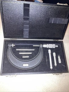 THE CENTRAL TOOL CO. Micrometer 0" to 4" Mic Excellent Shape - Picture 1 of 12