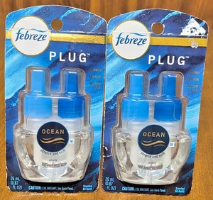 2 Pack Febreze Plug Refill Ocean Air Freshener New - Picture 1 of 1