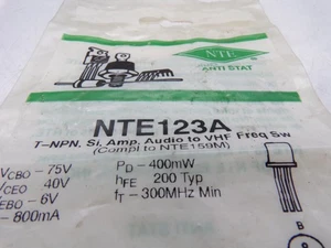 NTE NTE123A TRANSISTOR - Picture 1 of 2