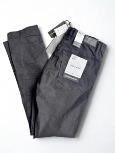Pantalones de mezclilla acampanados apilados Smoke Rise para hombre talla 32/34 negros grunge moto moto hip hop nuevos con etiquetas - Imagen 1 de 7