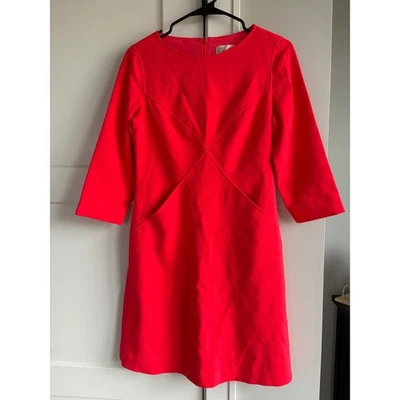 Eliza J Red 3/4 Sleeve Sheath Dress Pockets Women's Size 2 - Image 1 of 4