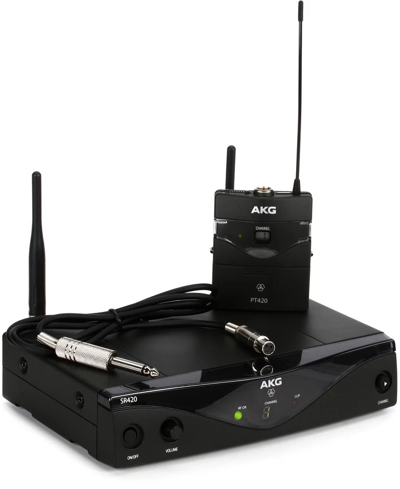 AKG WMS420 Instrumental Set Wireless Guitar System - Band A - Image 1 of 4