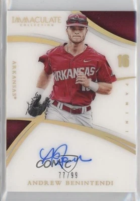 2015 Panini Immaculate Collegiate Rookie Numbers /99 Andrew Benintendi #ANB Auto - Image 1 of 2
