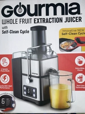 Exprimidor de extracción de frutas enteras GOURMIA con autolimpieza, 6 velocidades + modo  Foto 1 de 4