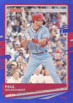 Paul Goldschmidt 2020 Donruss #127 Holo Blue St. Louis Cardinals - Image 1 of 2