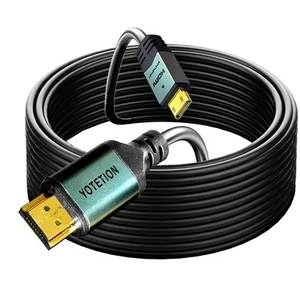 Mini HDMI to HDMI Cable 50FT, High Speed 4K 60Hz HDMI 2.0 Cord, Compatible wi... - Picture 1 of 7