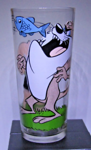 1976 Looney Tunes Pepsi Series Taz and Porky PIg Interaction Brockway Glass