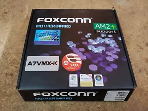 Foxconn A7VMX-K Motherboard with IO Shield and Accessories - Picture 1 of 6