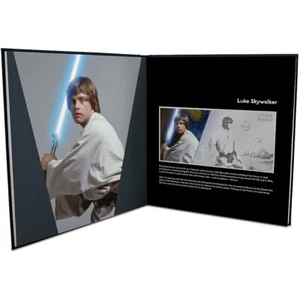 NZ Mint Star Wars Luke Skywalker 5g silver bank note plus collectors album (012) - Picture 1 of 5