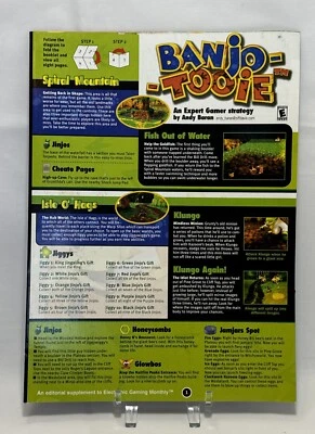 Banjo-Tooie Nintendo 64 N64 Promo Mini Guía de Estrategia Suplemento Plegable Promo  Foto 1 de 4