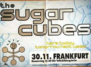 THE SUGAR CUBES 1987 FRANKFURT - orig. Concert Poster - Plakat - A1 - F/N 965/1 - Picture 1 of 1