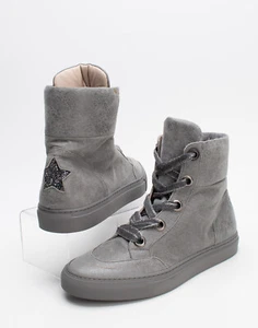 RRP€640 LORENA ANTONIAZZI Stivali da ginnastica in pelle US10 UK7 EU40 Made in Italy - Foto 1 di 9