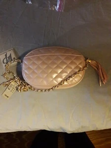 Bolso de mano vintage Via Piaggi rosa claro cereza y telaraña 1980 nueva etiqueta - Imagen 1 de 5