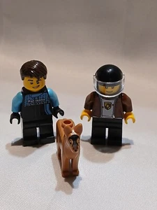 Lego mini fig Set Of 2 speed champions Jaguar and Porsche mini Drivers W/ Dog - Picture 1 of 24
