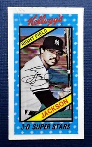 1980 KELLOGGS 3-D SUPER STARS N.Y. YANKEES REGGIE JACKSON BASEBALL CARD (VG/EX) - Picture 1 of 2